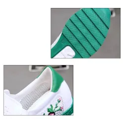 Trendy hoge instappers - slip-on - met bloemenprintSchoenen