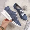 Classic flats loafers - high platform slip-on sneakers - breathable mesh