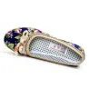 Klassische flache Loafer - Slip-On Sneakers - mit Blumendruck