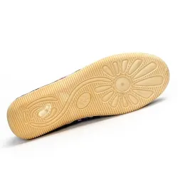 Klassieke platte loafers - slip-on sneakers - met bloemenprintSchoenen