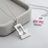 CollarBest Friends - notas musicales / colgante en forma de corazón - collar 2 piezas