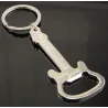 Guitar shaped bottle opener - metal keychain