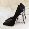 Sexy Pumps - mit metallgeschnitzten dünnen High Heels