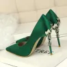 Sexy Pumps - mit metallgeschnitzten dünnen High Heels