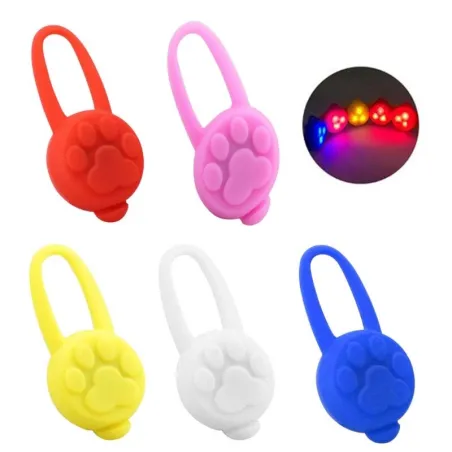 Anti-lost silicone pendant - for pets collar - luminous LED