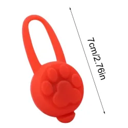 Anti-verlorener Silikonanhänger - für Haustierhalsband - leuchtende LED