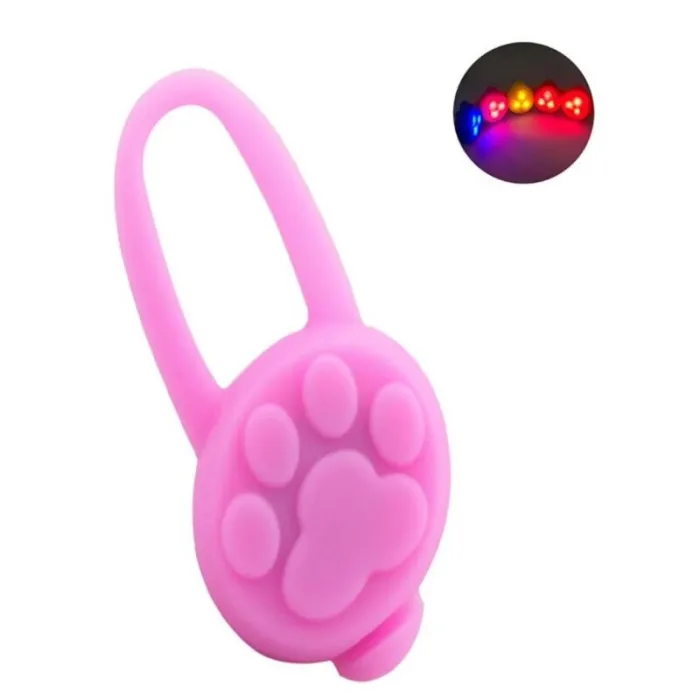 Anti-verlorener Silikonanhänger - für Haustierhalsband - leuchtende LED