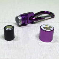Aluminum pendant - for dogs / cats collar - waterproof - with LED