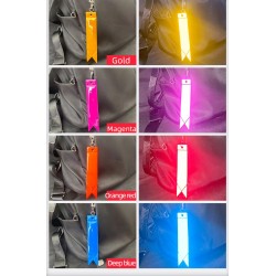 Candle lights streamer - reflective keychain - safety pendantKeyrings