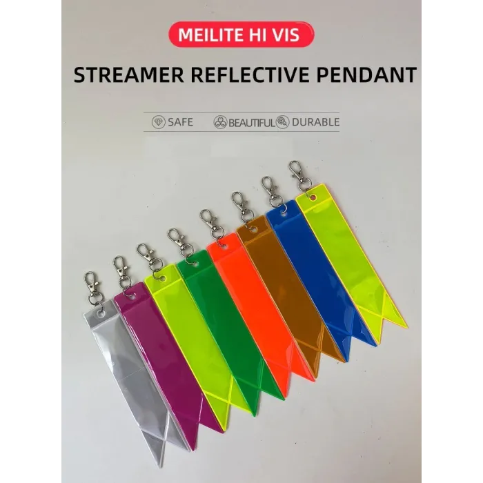 Candle lights streamer - reflective keychain - safety pendant