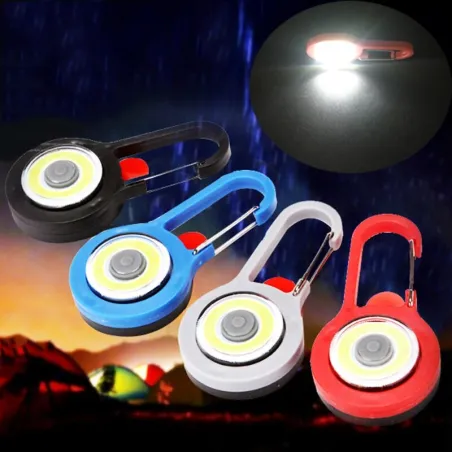 LED carabiner - warning lamp - for hiking / camping / night walking