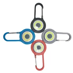LED Karabiner - Warnlampe - zum Wandern / Camping / Nachtspazieren