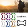 Multifunctionele karabijnhaak - sleutelhanger met aluminium gesp - 10 stuksSleutelhangers