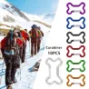 Karabinek wielofunkcyjny - brelok z klamrą aluminiową - 10 sztukBreloczki Do Kluczy