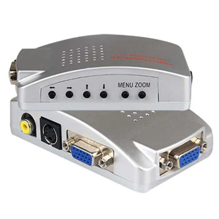 Konwerter sygnału PC - przejściówka - VGA do TV AV RCA - NTSC PALPrzełączniki HDMI