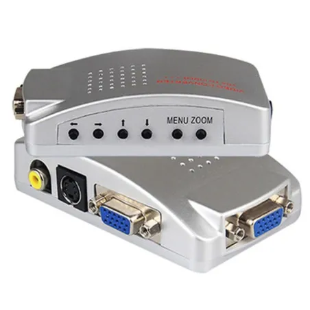 Conmutadores HDMIPC signal converter box - adapter - VGA to TV AV RCA - NTSC PAL