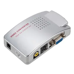 Conmutadores HDMIPC signal converter box - adapter - VGA to TV AV RCA - NTSC PAL