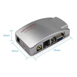 Konwerter sygnału PC - przejściówka - VGA do TV AV RCA - NTSC PALPrzełączniki HDMI