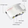 Conmutadores HDMIPC signal converter box - adapter - VGA to TV AV RCA - NTSC PAL