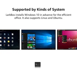 CHUWI - LarkBox - 4K mini-pc Intel Celeron - J4115 Quad Core - HD USB-C - 6GB RAM 128GB ROM - Windows 10 - desktopcomputerLap...