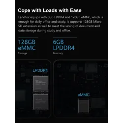 CHUWI - LarkBox - 4K mini PC Intel Celeron - J4115 Quad Core - HD USB-C - 6GB RAM 128GB ROM - Windows 10 - desktop computer