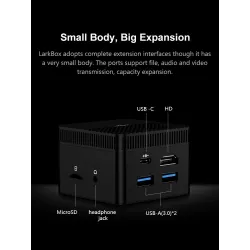 CHUWI - LarkBox - 4K mini PC Intel Celeron - J4115 Quad Core - HD USB-C - 6GB RAM 128GB ROM - Windows 10 - desktop computer