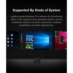 CHUWI - LarkBox - 4K mini PC Intel Celeron - J4115 Quad Core - HD USB-C - 6GB RAM 128GB ROM - Windows 10 - desktop computer