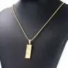 CollaresColgante de barra de oro de 18 quilates con collar - 75cm