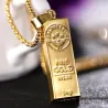 18K guldstångsmycke med halsband - 75cm
