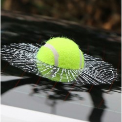 PegatinasPelota de tenis - pegatina de ventana rota