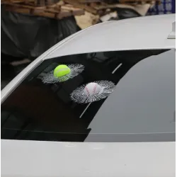 PegatinasPelota de tenis - pegatina de ventana rota