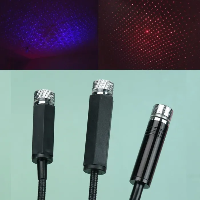 Mini night sky star projector - for interior car roof - LED - USB