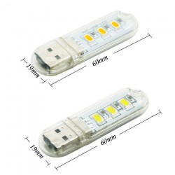 Draagbaar nachtlampje - leeslamp - LED - USB - U-schijf - 1.5WAccessoires