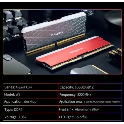 Asagrd Loki w2 - W2 D4 8GBX2 3200 RGB - DDR4 DIMM - pamięć stacjonarna RAM - do komputera - dwukanałowaPamięć RAM