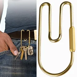 Pętelka z mosiądzu w stylu vintage - organizer na klucze - brelokBreloczki Do Kluczy