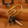 Vintage brass loop - key holder organiser - keychainKeyrings