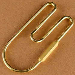 Vintage brass loop - key holder organiser - keychainKeyrings