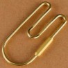 Vintage brass loop - key holder organiser - keychain