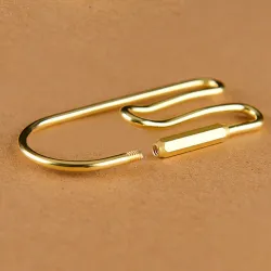 Vintage brass loop - key holder organiser - keychainKeyrings