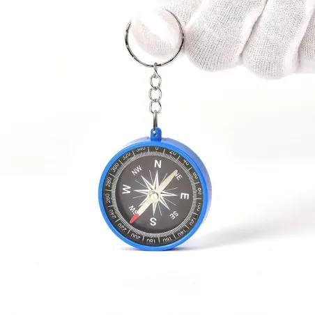 Plastic compass - keychainKeyrings