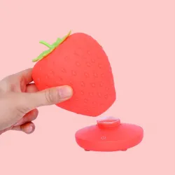 Nachtlampje in de vorm van een aardbei - met touch-inductie - USB - LEDVerlichting