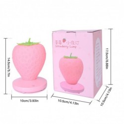 Strawberry shaped night light - with touch induction - USB - LED