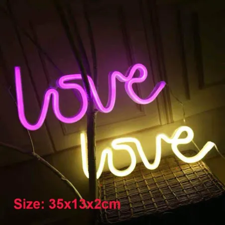 Luces & IluminaciónLove shaped - LED neon lights / night light - USB