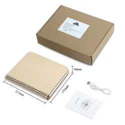 3D Nachtlicht in Buchform - faltbar - magnetisch - LED - USB - 5V