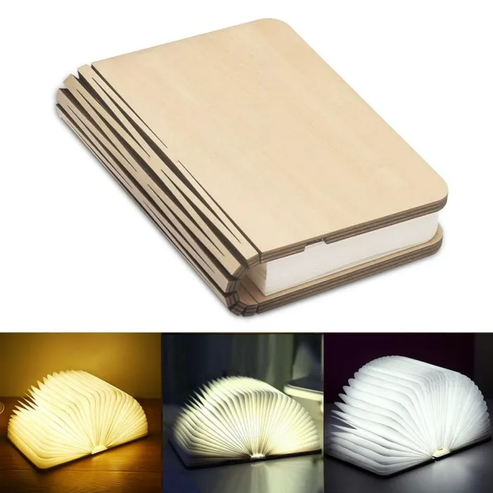 3D boek vormig nachtlampje - opvouwbaar - magnetisch - LED - USB - 5VVerlichting