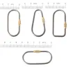 Karabijnhaak van titaniumlegering - sleutelhanger - met slotgesp - kamperen / wandelenSleutelhangers