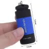 Mini torch flashlight - LED - USB - rechargeable - waterproof - with keychain