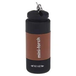 Mini torch flashlight - LED - USB - rechargeable - waterproof - with keychainTorches