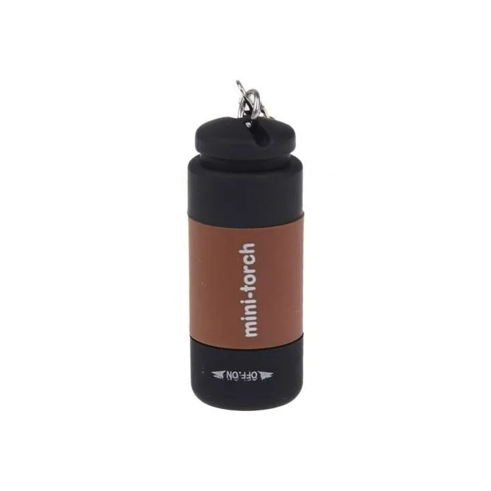 Mini torch flashlight - LED - USB - rechargeable - waterproof - with keychainTorches