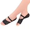 Ballet / dans sokken - open teen / beschermende leren pads - mesh / strassDames mode